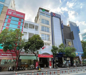 Cho thuê nhà nguyên căn mặt tiền đường Khánh Hội Q4 ngang 6x18m, 110m2 7 tầng 1 hầm thang máy, PCCC