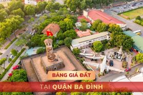 Bảng giá đất tại quận Ba Đình, Hà Nội - MỚI NHẤT
