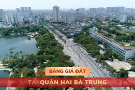 Bảng giá đất tại quận Hai Bà Trưng, Hà Nội - MỚI NHẤT