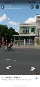 Bán nhà mặt phố tại 143 đường 30/4, Phường 2, Tây Ninh, 1,5 tỷ, 185,1m2, view đẹp, giá ưu đãi