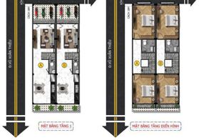 Bán 2 căn nhà phố Vũ Xuân Thiều - Diện tích 50m2 giá 7.25 tỉ LH 0765155902