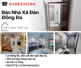 Bán nhà phố Xã Đàn_Nhà Mới Ở Ngay_Thang Máy Xịn_43mx5T_Giá: 8.8 Tỷ_Lh: 0396935190.