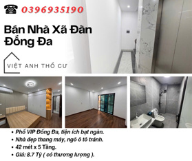 Bán nhà phố Xã Đàn_Ngõ Ô Tô Tránh_Nhà Đẹp Thang Máy_42mx5T_Giá: 8.7 Tỷ_Lh: 0396935190
