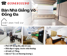 Bán nhà Phố Giảng Võ, Vị Trí Lô Góc, Sổ Đỏ Chính Chủ, 42mx5T, Giá: 8.5 Tỷ, Lh: 0396935190.