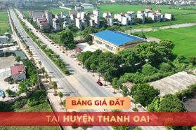 Bảng giá đất tại huyện Thanh Oai, Hà Nội - MỚI NHẤT