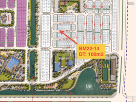 Bán lô liền kề góc 100m2 hướng đông nam phân khu khép kín Bình Minh an ninh 24/24