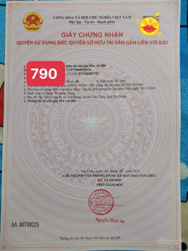 Chính chủ cần bán lô đất tân châu tây ninh ,góc 2 mặt tiền có nhà cấp 4 giá 790tr 0982 238 238