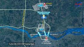 Đất nền khu dịch vụ hỗn hợp VSIP Quảng Ngãi 132m2 giá cực rẻ