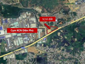 Đất sản xuất kinh doanh DT: 25.000m2 - Mặt tiền QL 1A - giáp cụm KCN Diên Phú - Cách biển 10km