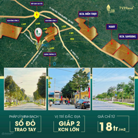 Dầu tư đất nền trung tâm hành chính mới TP Sông Công giá chỉ từ 17tr/m2, sổ đỏ trao tay