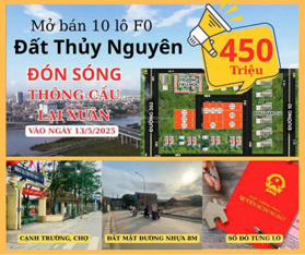 Duy nhất lô 60m², Đường rộng 9m, Gần KCN, Chợ, Trường, UBND giá 450 Tr, Đường Thông Cầu Lại Xuân