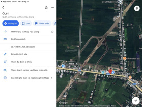Nền thổ cư đẹp mặt tiền QL 61 tỉnh Hậu Giang gần ngay nút giao cao tốc Cần Thơ - Cà Mau