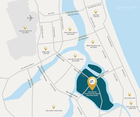 Cặp đất siêu đẹp KDT sinh thái Hòa Xuân, view công viên Đầm Sen, đấu lưng đường Nguyễn Phước Lan