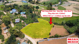 Chính chủ cần bán mảnh đất vàng 2568m2, có 400m2 ONT tại xã Bình Sơn, huyện Kim Bôi, Hoà Bình.