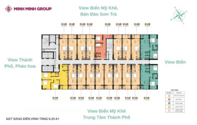 Bán CH 1PN, 1WC tại Sun Costa Residence, 2,45 tỷ, 33,8m2, Sơn Trà, Đà Nẵng đẹp, nhiều tiện ích