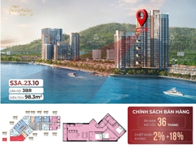 Căn 3 Phòng ngủ view pháo hoa DIFF - Trực diện Sông Hàn Sun Symphony Đà Nẵng - Chiết khấu 20%
