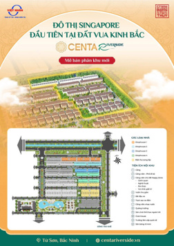 Mua ngay BTSL 180m2 gần Vin Cổ Loa - Giá gốc CĐT - chỉ 63,3tr/m2 - KĐT Centa RiverSide Từ Sơn
