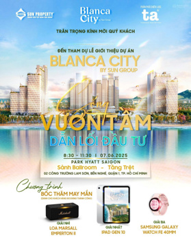 Căn hộ nghỉ dưỡng tại Blanca City, giá dự kiến từ 3,5 tỷ bàn giao full nội thất
