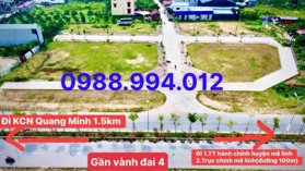 KHÔNG MUA HÔM NAY- NGÀY MAI LẠI TIẾC! Bán đất đấu giá Yên Vinh Thanh Lâm, Mê Linh, Hà Nộị