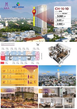 CH-16-10 | Căn góc 2PN – MIA Center Point 📌 Vị trí: 61 Ngô Thì Nhậm, Liên Chiểu chỉ 2,9 tỷ