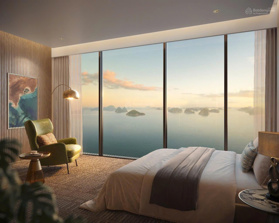 Căn góc 2PN 2VS giá dự kiến 3.105 tỷ đầy đủ đồ. View vinh Hạ Long và show nhạc nước. Sổ đất lâu dài