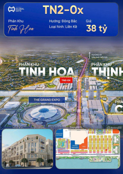 TN2-0X | siêu phẩm liền kề công viên mặt hồ & cao tầng Masterise Vinhomes Global Gate Cổ Loa