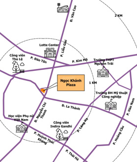 Chủ đầu tư cho thuê văn phòng Ngọc Khánh Plaza diện tích từ 55 đến 505m2