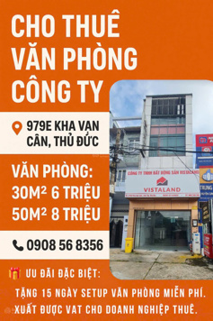 Cho thuê văn phòng địa chỉ đẹp, Mặt tiền đường lớn.