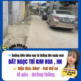 🍎 Đất đẹp giá tốt – không mua nhanh là tiếc 📍 đất Ngọc Trì Kim Hoa – Mê Linhh