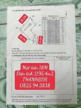 Bán đất 1196m² mặt tiền 18m – Thôn Nho Lâm, xã Chí Minh, TP. Hải Phòng – gần KCN, giá chỉ 2.2tr/m²