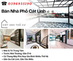 Bán nhà Phố Cát Linh, 41m2, Ngõ Nông Ô Tô, Full Nội Thất, Giá: 13.68 Tỷ, Lh: 0396935190.