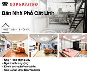 Bán nhà Phố Cát Linh, 7 Tầng, Thang Máy Xịn, Ngõ Ô Tô, Giá: 13.7 Tỷ, Lh: 0396935190.