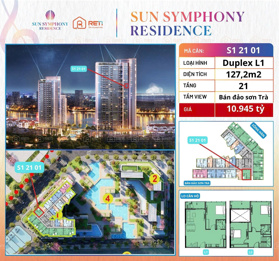 🔥 SUN SYMPHONY RESIDENCE 9,2TỶ – DUPLEX VIEW SÔNG HÀN CỰC ĐẸP 🔥