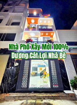 Bán nhà phố mới xây Dương Cát Lợi, Giáp Quận 7, 3 lầu. Giá 8,49 tỷ
