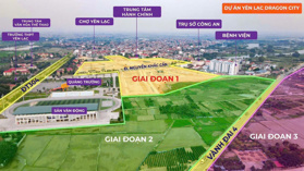 ĐẤT NỀN YÊN LẠC DRAGON CITY Liền kề DT90-126M, Biệt Thự DT180-200M SỔ ĐỎ LÂU DÀI GIÁ ĐẦUTƯ