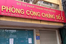 Phòng Công chứng số 2 TP.Hà Nội - MST 0100111401 - SĐT 024.3877.1581