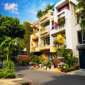 KHU DÂN CƯ ĐẲNG CẤP - BÀNH VĂN TRÂN (HÔNG NGÃ 4 BẢY HIỀN) - CÂY XANH NHIỀU NHƯ CÔNG VIÊN.