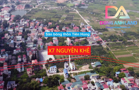 ✅Bán đất đấu giá X7 Tiên Hùng Nguyên Khê Đông Anh đường ô tô tránh 