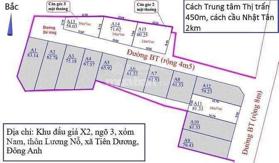 Bán Đất Đấu Giá X2 Lương Nỗ Đông Anh