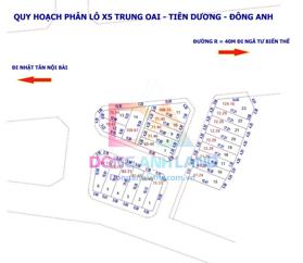 Bán đất đấu giá X5 Trung Oai Tiên Dương Đông Anh Hà Nội