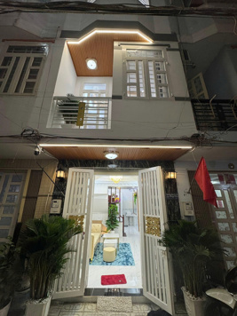 Bán nhà hẻm xe hơi 2279 Huỳnh Tấn Phát, Nhà Bè, Dt 3 x9m, 3 lầu. Giá 2,68 tỷ