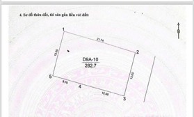 BÁN BIỆT THỰ KDT VƯỜN ĐÀO 263M2 , Mặt tiền 13M , Khu Vip Toàn cắn bộ cấp cao 