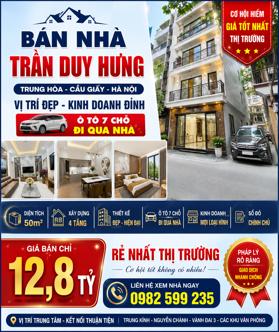 Bán nhà trần duy Hưng, 50m2 xây 4 tầng, giá siêu rẻ