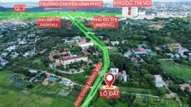 Bán lô đất trục chính đường đôi 24m tại Định Trung, Vĩnh Yên DT 160m2 MT 5,5m giá 1,85 TỶ