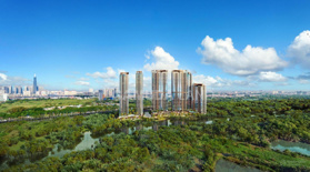 Eaton Park căn góc 2PN tháp A5, view công viên và hồ bơi, 72m² giá 8,6 tỷ