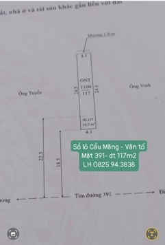 🔥 BÁN ĐẤT MẶT ĐƯỜNG 391 – CẦU MĂNG VĂN TỐ CŨ – GIÁ HƠN 4 TỶ!